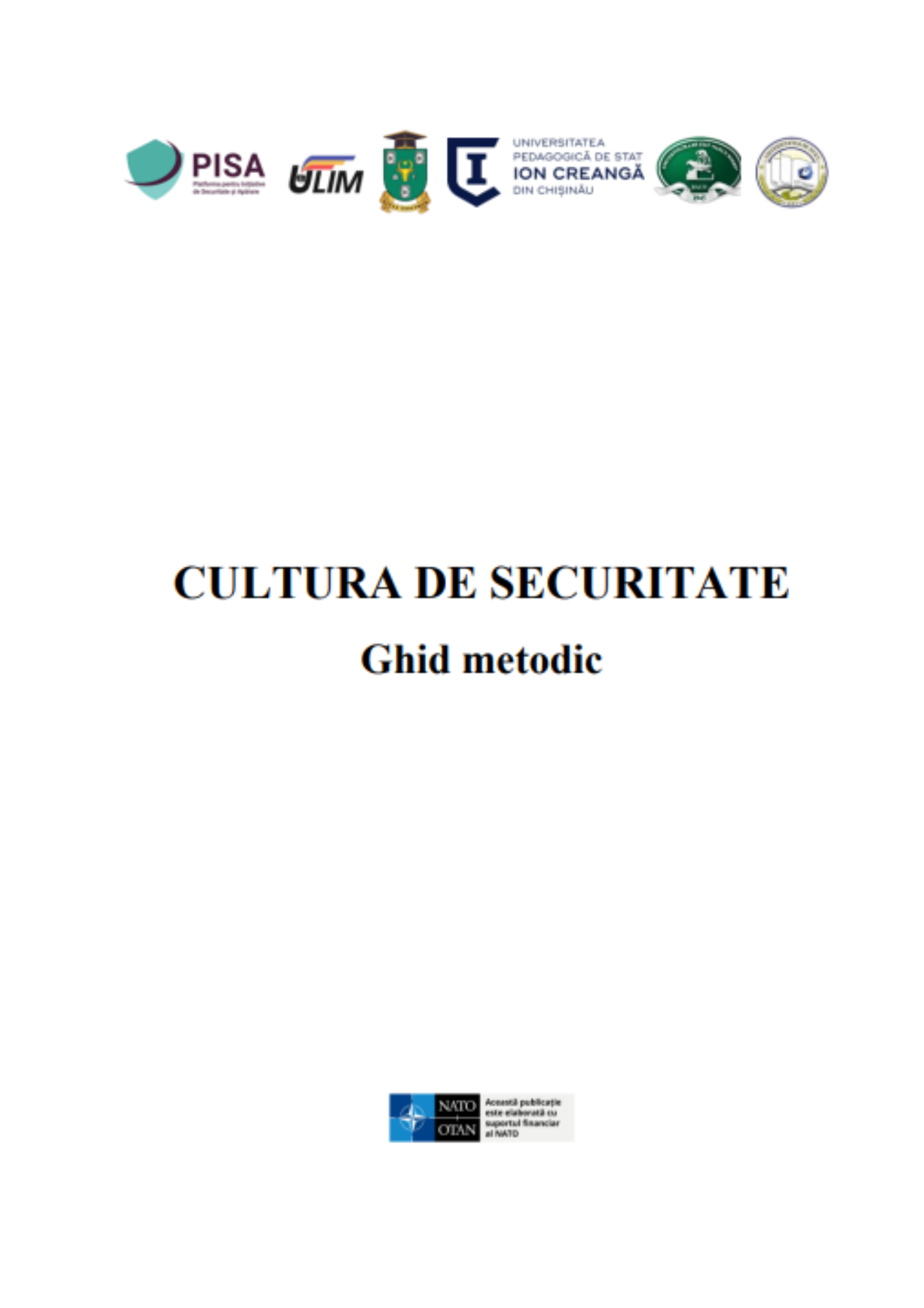 Ghid metodic: Cultura de securitate
