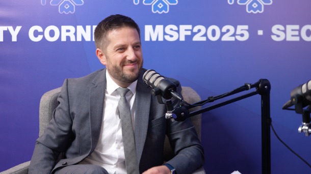 Jeremy Aron, Grupul de lucru East Stratcom, Serviciul European de Acțiune Externă (SEAE),  invitat în cadrul Security Corner, parte a Moldova Security Forum 2025